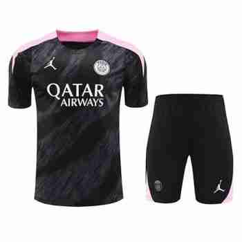 Thailandia Maglia Calcio Paris Saint Germain x Jordan Set Formazione 2024 2025 Nero