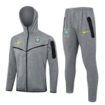 Tuta Con Cappuccio Brasile 2024 2025 Grigio