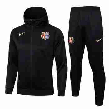 Tuta Con Cappuccio FC Barcellona 2024 2025 Nero