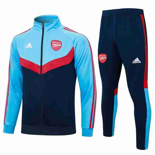 Chandal Arsenal 2024-2025 Azul Rojo 3 Tute Calcio Arsenal 2024 2025 Blu Rosso