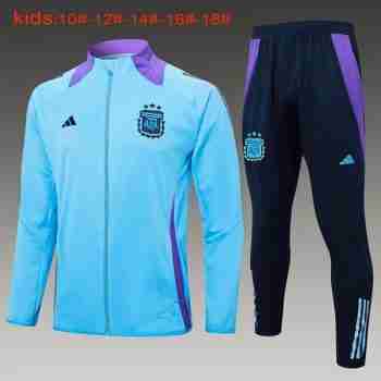 Tute Calcio Bambino Argentina 2024 2025 Blu