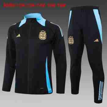 Tute Calcio Bambino Argentina 2024 2025 Nero