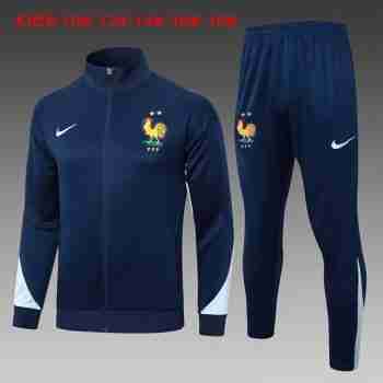 Tute Calcio Bambino Francia 2024 25 Blu