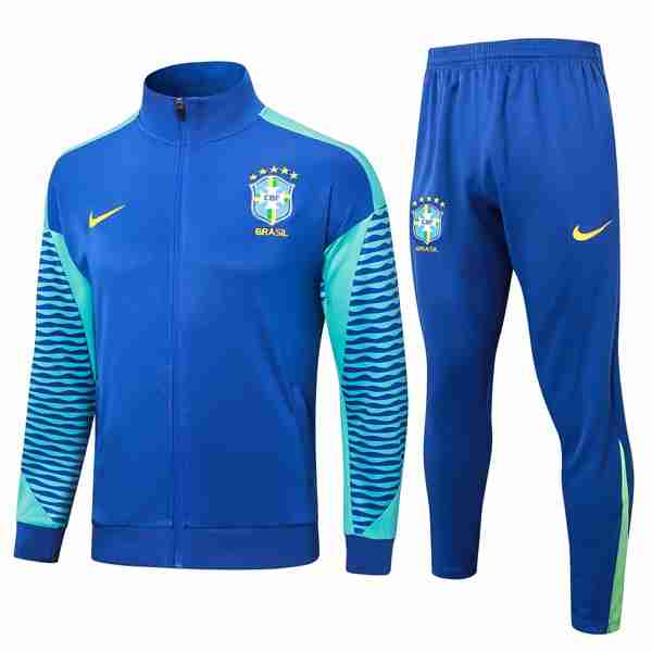Chandal Brasil 2024-2025 Azul 3 Tute Calcio Brasile 2024 2025 Blu