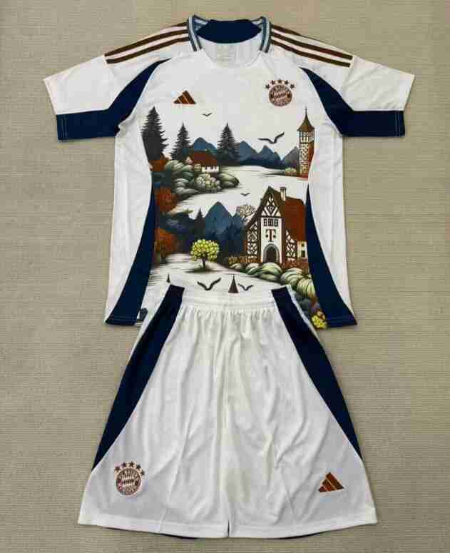 Maglia Calcio Bayern Monaco Set Bambino Concetto 2025 2026 Maglia Calcio Bayern Monaco Set Bambino Concetto 2025 2026