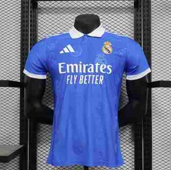 Thailandia Speciale Maglia Calcio Real Madrid 2025 2026 Blu