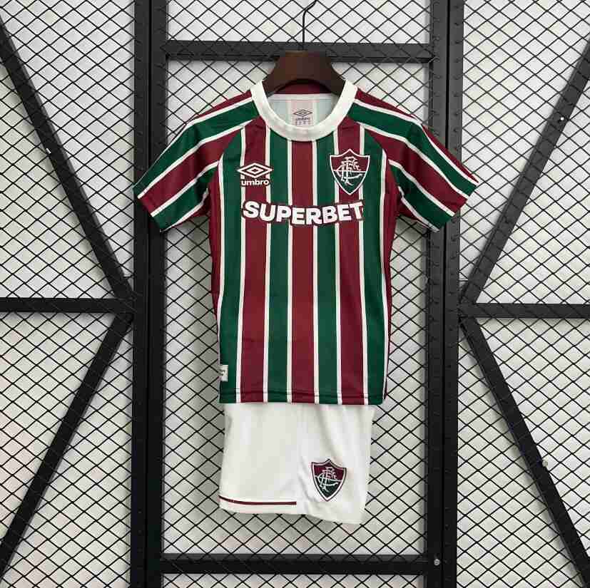 Maglia Calcio Fluminense Set Bambino Prima 2025 2026 Maglia Calcio Fluminense Set Bambino Prima 2025 2026