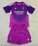 Maglia Calcio Real Madrid Set Bambino Portiere 2025 2026 Porpora
