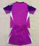 Maglia Calcio Real Madrid Set Bambino Portiere 2025 2026 Porpora