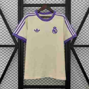Thailandia Speciale Maglia Calcio Real Madrid 2025 2026 Bianco Porpora