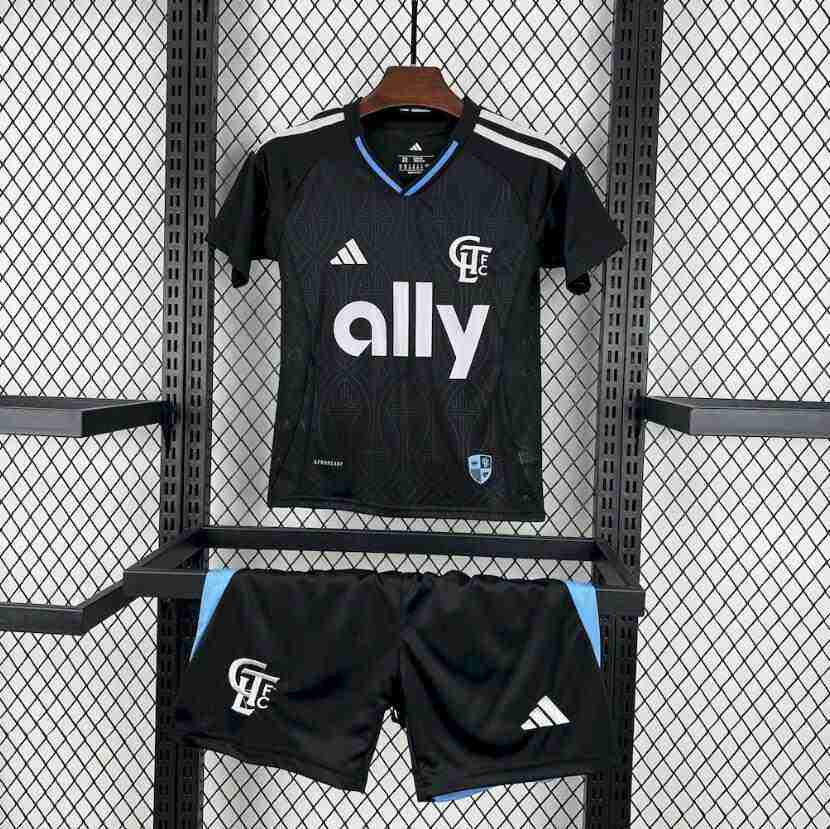 Maglia Calcio Charlotte FC Set Bambino Away 2025 2026 Maglia Calcio Charlotte FC Set Bambino Away 2025 2026