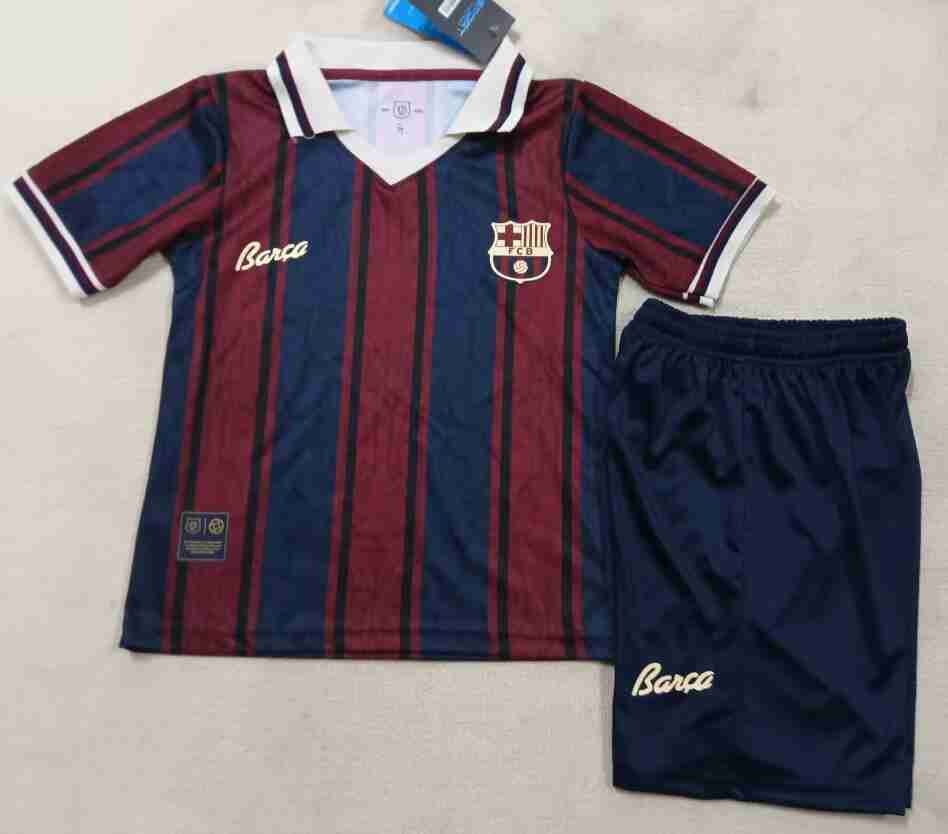Maglia Calcio FC Barcellona 125th Set Bambino 2025 2026 Maglia Calcio FC Barcellona 125th Set Bambino 2025 2026