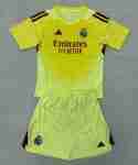 Maglia Calcio Real Madrid Set Bambino Portiere 2025 2026 Giallo