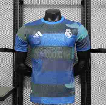 Thailandia Maglia Calcio Real Madrid Pre-Partita 2025 2026 Blu