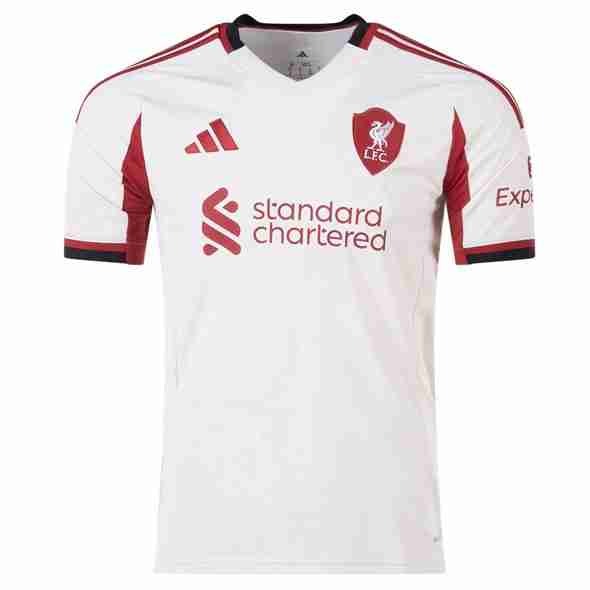 Tailandia Camiseta Liverpool 2ª 2025-2026 Thailandia Maglietta Calcio Away Liverpool 2025 2026