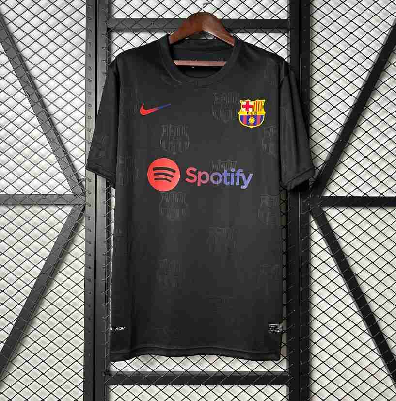Thailandia Speciale Maglia Calcio FC Barcellona 2025 2026 Nero Thailandia Speciale Maglia Calcio FC Barcellona 2025 2026 Nero