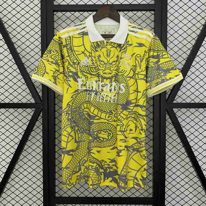 Thailandia Speciale Maglia Calcio Real Madrid 2025 2026 Giallo Thailandia Speciale Maglia Calcio Real Madrid 2025 2026 Giallo