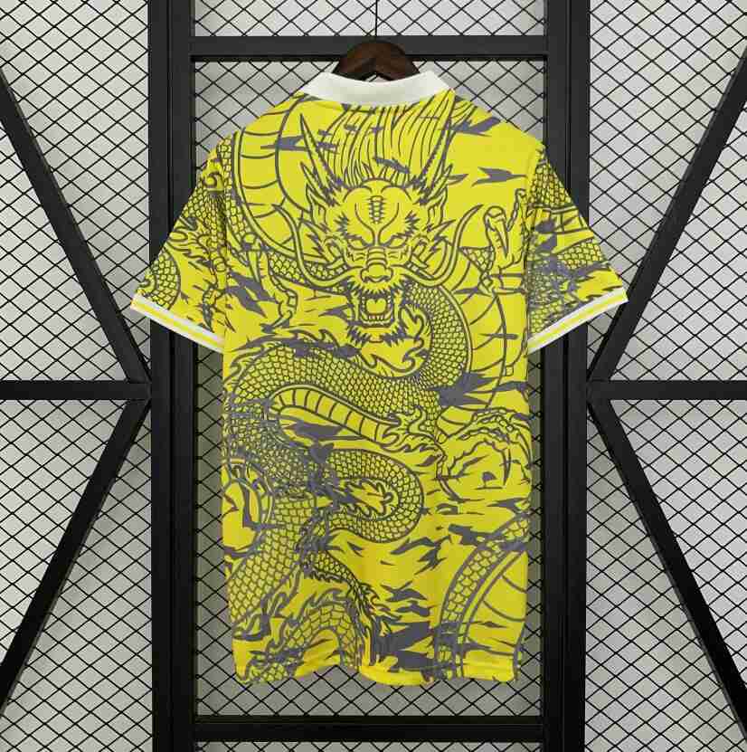 Thailandia Speciale Maglia Calcio Real Madrid 2025 2026 Giallo_1