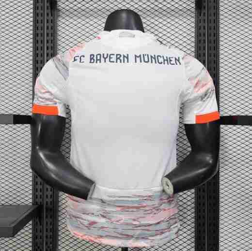 Maglia Calcio Bayern Monaco Away 2025 2026 Bianco – Versione Giocatore_1