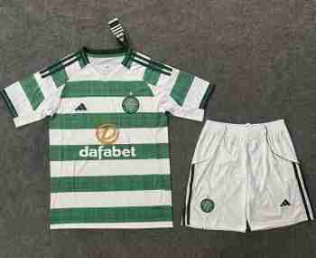 Maglia Calcio Celtic Set Bambino Prima 2025 2026