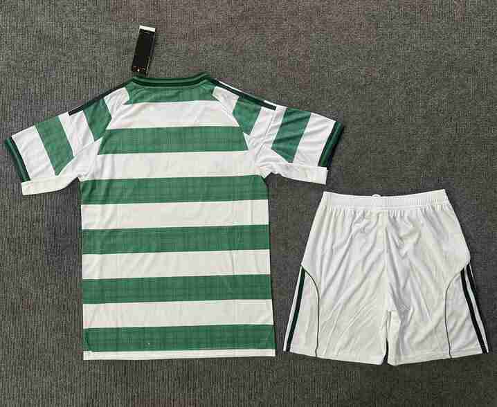 Maglia Calcio Celtic Set Bambino Prima 2025 2026_1
