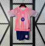 Maglia Calcio FC Barcellona Set Bambino Speciale 2025 2026 Rosa