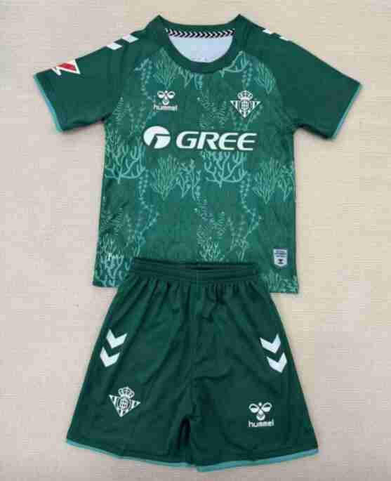 Maglia Calcio Real Betis Set Bambino Speciale 2025 2026 Verde Maglia Calcio Real Betis Set Bambino Speciale 2025 2026 Verde