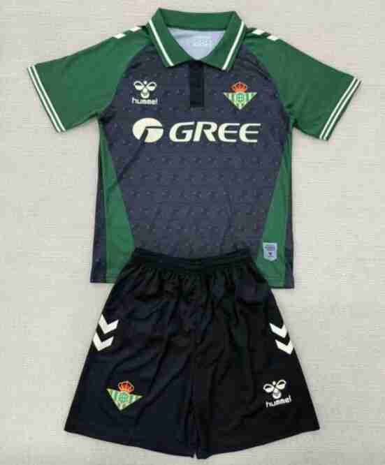 Maglia Calcio Real Betis Set Bambino Speciale 2025 26 Verde Maglia Calcio Real Betis Set Bambino Speciale 2025 26 Verde