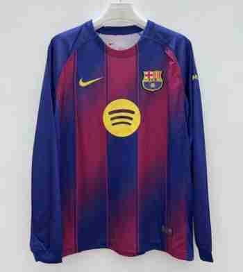 Thailandia Maglia Calcio FC Barcellona Manica Lunga Prima 2025 2026
