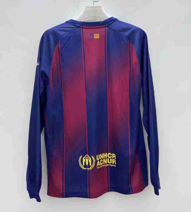 Thailandia Maglia Calcio FC Barcellona Manica Lunga Prima 2025 2026_1