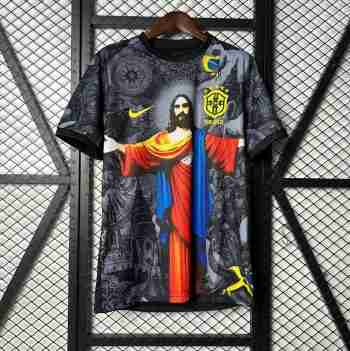 Thailandia Speciale Maglia Calcio Brasile 2025 2026 Grigio