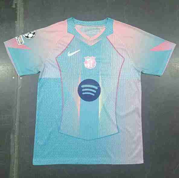 Thailandia Speciale Maglia Calcio FC Barcellona 2025 2026 Blu Rosa Thailandia Speciale Maglia Calcio FC Barcellona 2025 2026 Blu Rosa