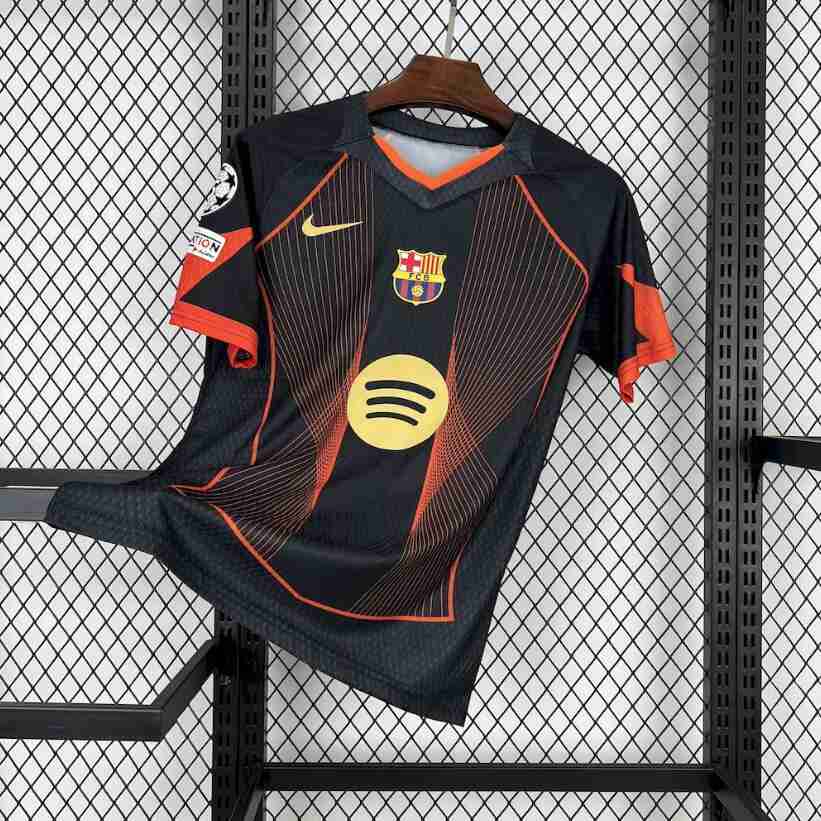 Thailandia Speciale Maglia Calcio FC Barcellona 25 2026 Nero Thailandia Speciale Maglia Calcio FC Barcellona 25 2026 Nero