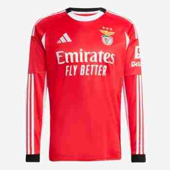 Thailandia Maglia Calcio Benfica Manica Lunga Prima 2025 2026