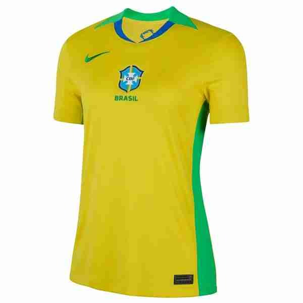 Camiseta Brasil 1ª Mujer 2025 Thailandia Maglia Calcio Brasile Donna Prima 2025 2026