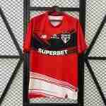 Thailandia Maglia Calcio São Paulo Pre-Partita 2025 2026 Rosso