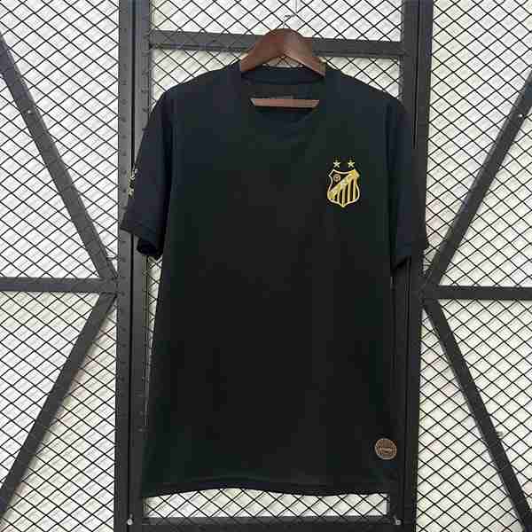 Tailandia Camiseta Santos Special Edition 2025-2026 Negro Thailandia Speciale Maglia Calcio Santos FC 2025 2026 Nero