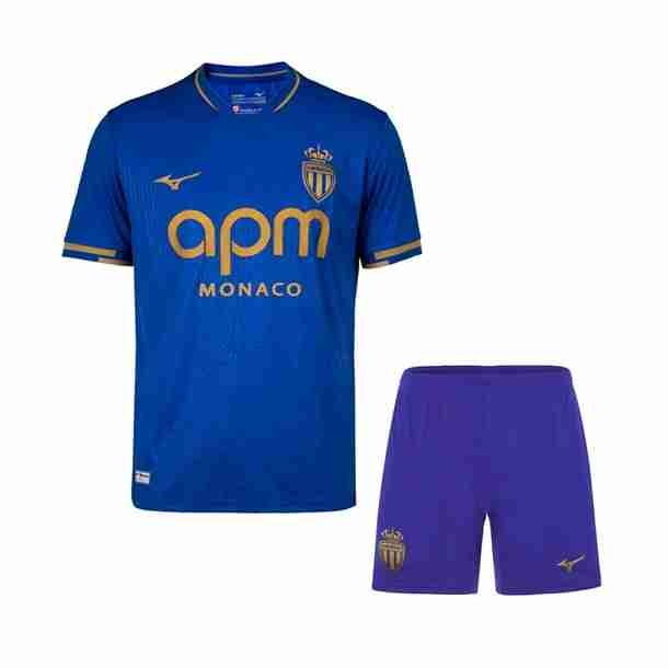 Camiseta AS Monaco 2ª Niño 2025-2026 Maglia Calcio AS Monaco Set Bambino Away 2025 2026