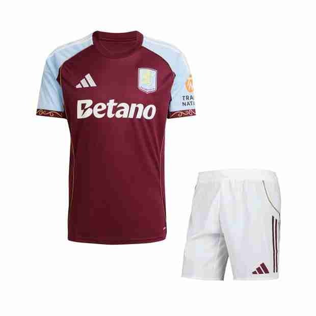 Camiseta Aston Villa 3ª Niño 2025-2026 Maglia Calcio Aston Villa Set Bambino Prima 2025 2026