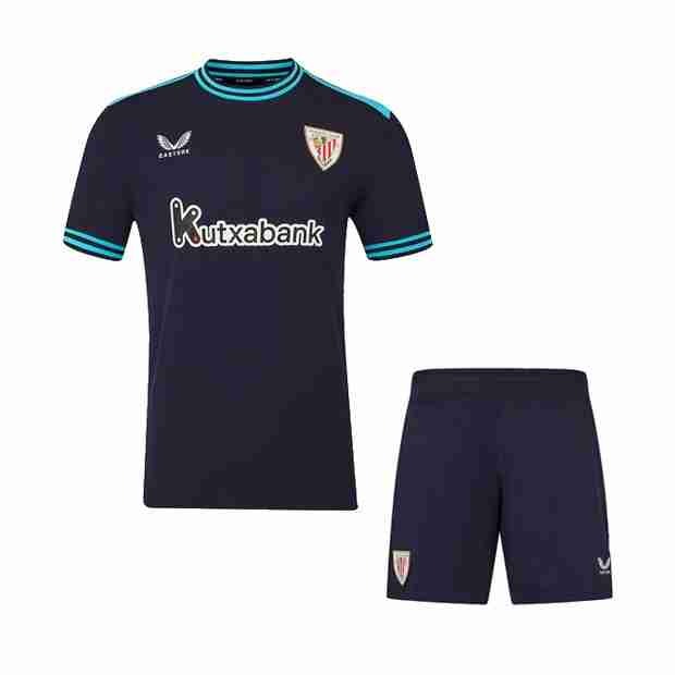 Camiseta Athletic Bilbao 2ª Niño 2025-2026 Maglia Calcio Athletic Bilbao Set Bambino Away 2025 2026