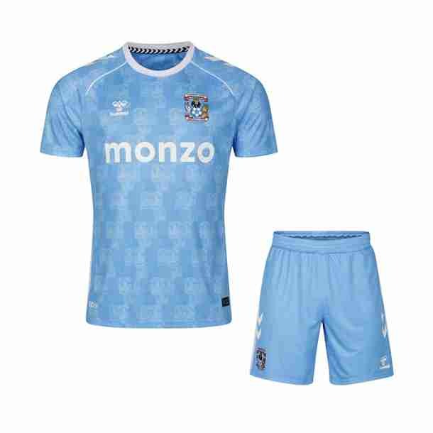Camiseta Coventry City 1ª Niño 2025-2026 Maglia Calcio Coventry City Set Bambino Prima 2025 2026