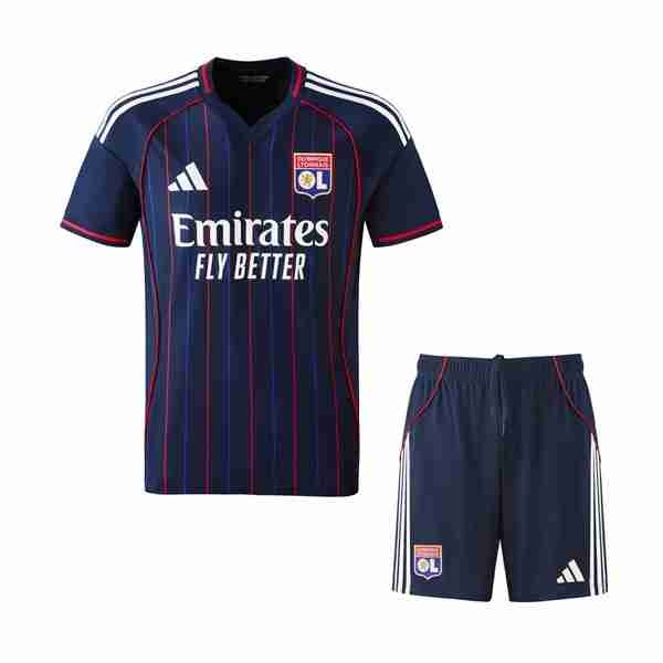 Camiseta Lyon 1ª Niño 2025-2026 Maglia Calcio Olympique Lione Set Bambino Away 2025 2026