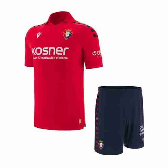 Camiseta CA Osasuna 1ª Niño 2025-2026 Maglia Calcio Osasuna Set Bambino Prima 2025 2026