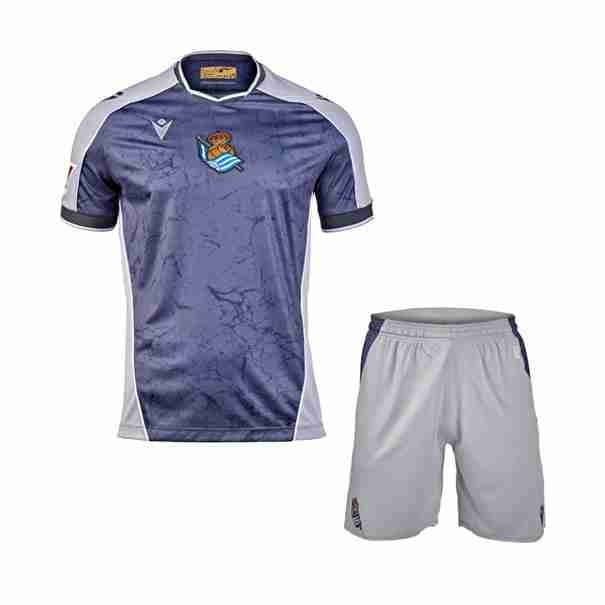 Camiseta Real Sociedad 2ª Niño 2025-2026 Maglia Calcio Real Sociedad Set Bambino Away 2025 2026