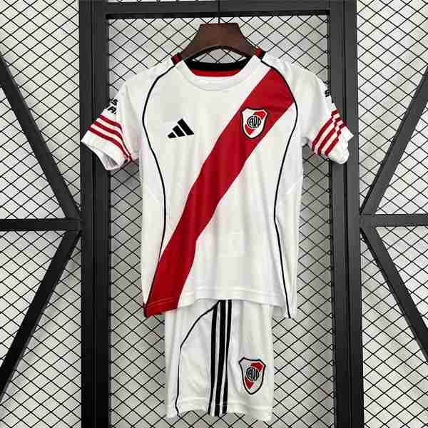 Tailandia Camiseta River Plate 1ª 2025-2026 Maglia Calcio River Plate Set Bambino Prima 2025 2026