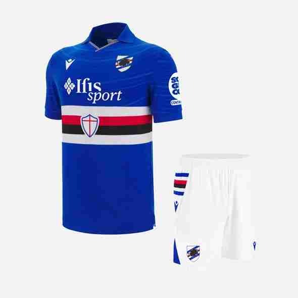 Camiseta Sampdoria 1ª Niño 2025-2026 Maglia Calcio Sampdoria Set Bambino Prima 2025 2026