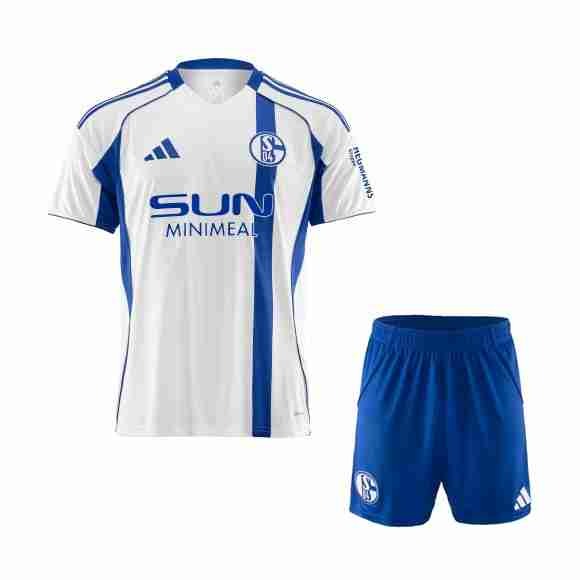Camiseta Schalke 04 2ª Niño 2025-2026 Maglia Calcio Schalke 04 Set Bambino Away 2025 2026