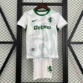 Maglia Calcio Sporting de Lisboa Set Bambino Away 2025 2026