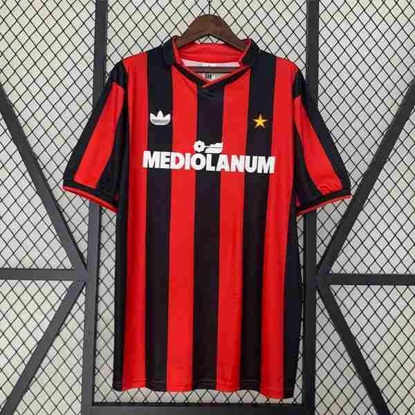 Tailandia Camiseta AC Milan 1ª Retro 1990 1991 Thailandia Maglia Calcio AC Milan Retro Prima 1990 1991