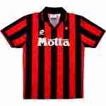 Thailandia Maglia Calcio AC Milan Retro Prima 1993 1994 Nero Rosso